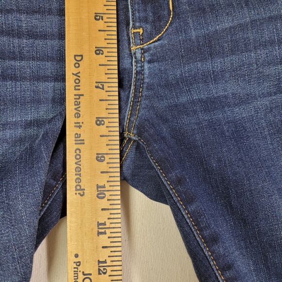 American Eagle Jean Blue Denim Womens Size 4 Skinny Mid Rise Next Level Stretch - Picture 12 of 13